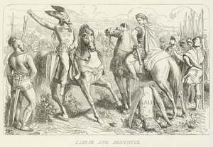 Caesar and Ariovistus by German School