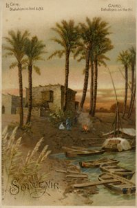 Cairo - Dahabeahs on the River Nile by German School