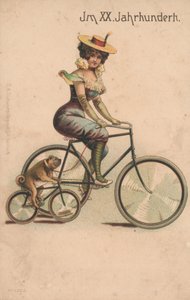 Card celebrating the turn of 1900 by German School