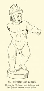 Caricature of Caligula