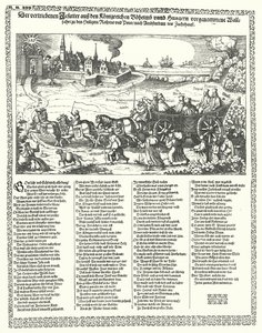 Cartoon Depicting Jesuits Driven Out of Bohemia and Hungary in 1620 at the Start of the Thirty Years War by German School