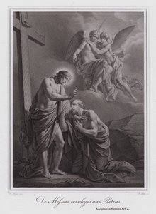 Christ Appears to Peter by German School