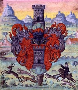 Coat of Arms Within a Hunting Scene, c.1640 by German School