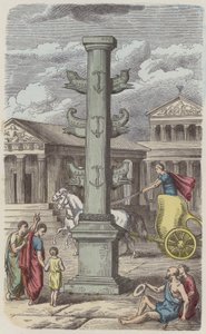 Column commemorating a Roman naval victory by German School