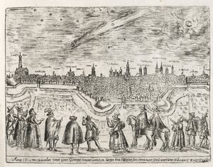 Comet Seen Over Augsburg End of November 1618, from Cometen Historia, Published 1618 by German School