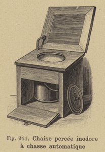 Commode with automatic flush by German School