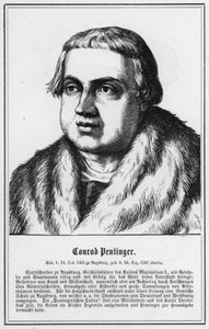 Conrad Peutinger by German School
