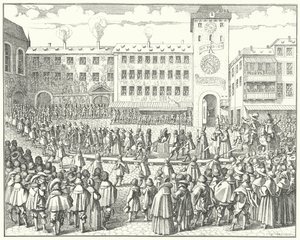 Coronation Procession of Matthias, Holy Roman Emperor in 1612 by German School