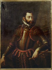 Count Adolf Schwarzenberg Who Recaptured the Fortress of Gyoer, Hungary, from the Turks in 1594