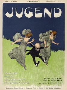 Cover Illustration for Jugend Magazine, 1896 by German School