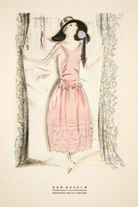Der Besuch, Tea Dress by Gunther, from Styl, pub. 1922 by German School