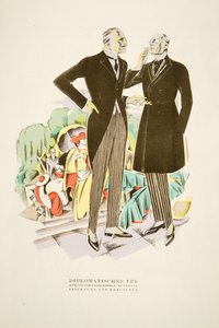 Diplomatic Tea, suits by Fasskessel U. Muntmann, from Styl, pub.1922