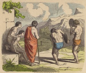 Discus Throwing in Ancient Greece by German School