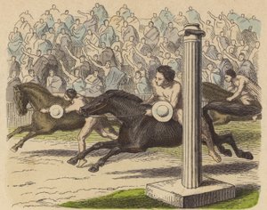 Display of Horsemanship in Ancient Greece by German School