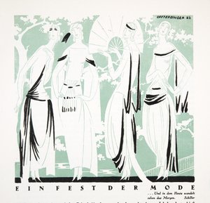 Ein Fest der Mode, from Styl, pub. 1922 by German School