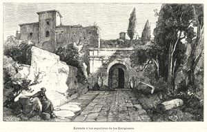 Entrance to the Tomb of the Scipios, Rome by German School