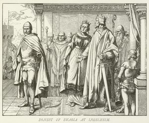 Ernest of Swabia at Ingelheim by German School