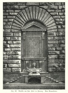 Example of Rustification, by Filippo Brunelleschi, Palazzo Pitti, Florence, Italy by German School