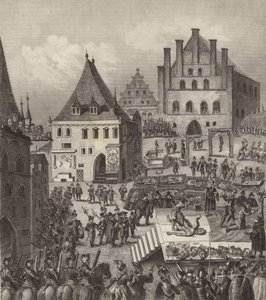 Execution of Czech Protestant Rebel Leaders in Prague by German School