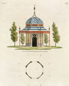 Exterior of a Chinese Garden Temple, from Recent New Ideas for the Garden, published 1779