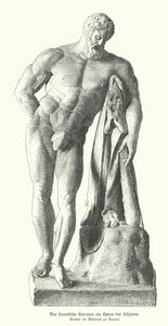 Farnese Hercules, Roman copy of an ancient Greek statue by Lysippos by German School