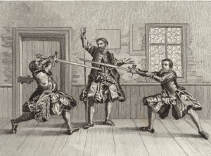 Fencing Exercise by German School