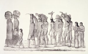 Festive Procession of the Tecunas, from Travels in Brazil