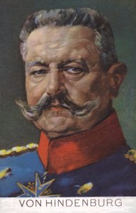 Field Marshal Paul von Hindenburg, commander of the German army in World War I by German School