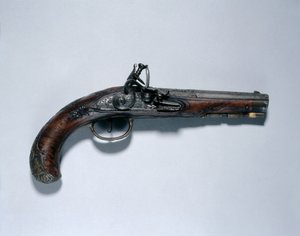Flintlock Pistol, Barrel Maker Johann Andreas Kuchenreuter (1716-1795), c.1750