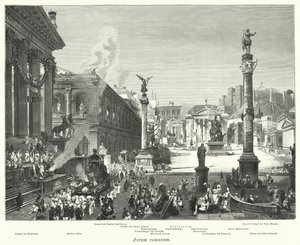 Forum Romanum, ancient Rome by German School