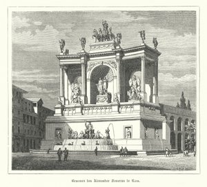Fountain of Alexander Severus, ancient Rome by German School