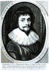 Frederick V (1596-1632), King of Bohemia, Elector Palatine of the Rhine, engraved by Willem Hondius (c.1597-c.1660), 1633