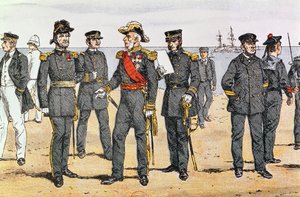 French navy uniforms, late 19th century