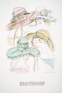 Für Schöne Tage, Advertisement for Summer Hats from Regina Friedlander, from Styl, pub. 1922
