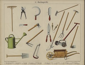 Garden Utensils by German School