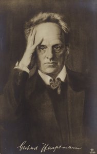 Gerhard Hauptmann (1862-1946), German dramatist and novelist