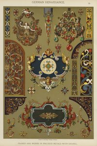 German Renaissance, Frames and Works in Precious Metals with Enamel by German School