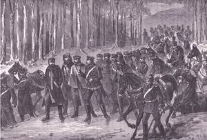 German cavalry en route for Paris, Cassells History of the War between France and Germany published by Cassell and Company Limited, c.1890 by German School