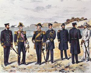 German naval uniforms, late 19th century