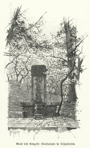 Grave of the Ancient Chinese Philosopher and Statesman Confucius by German School