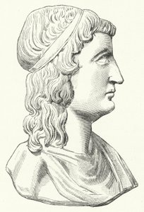 Head of the Roman Philosopher Apuleius (engraving) by German School