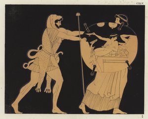 Hercules and Athena by German School