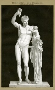 Hermes and the Infant Dionysos attributed to Praxiteles c.1895 by German School