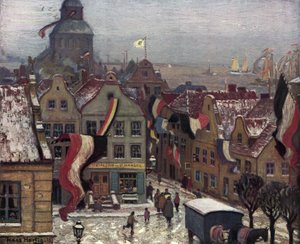 Hindenburg Victory by German School