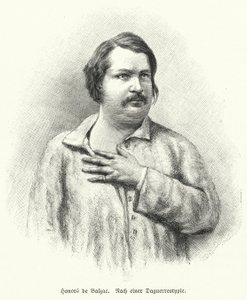 Honore de Balzac, French novelist and playwright by German School