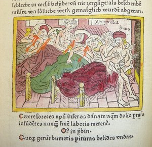 Hypermnestra, Lynceus by German School
