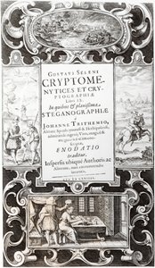 Illustration from Book 9 of Cryptomenysis and Cryptography by Gustavus Selenus (Augustus, Duke of Brunswick), 1624 by German School