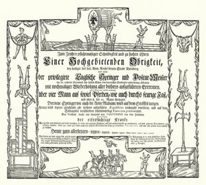 Invitation to a Public Spectacle in Nuremberg by German School