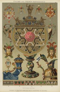 Italian and French Renaissance, Works in Precious Metals with Paintings in Enamel by German School