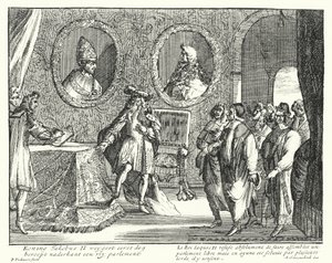 James II of England refuses to allow Parliament to sit by German School